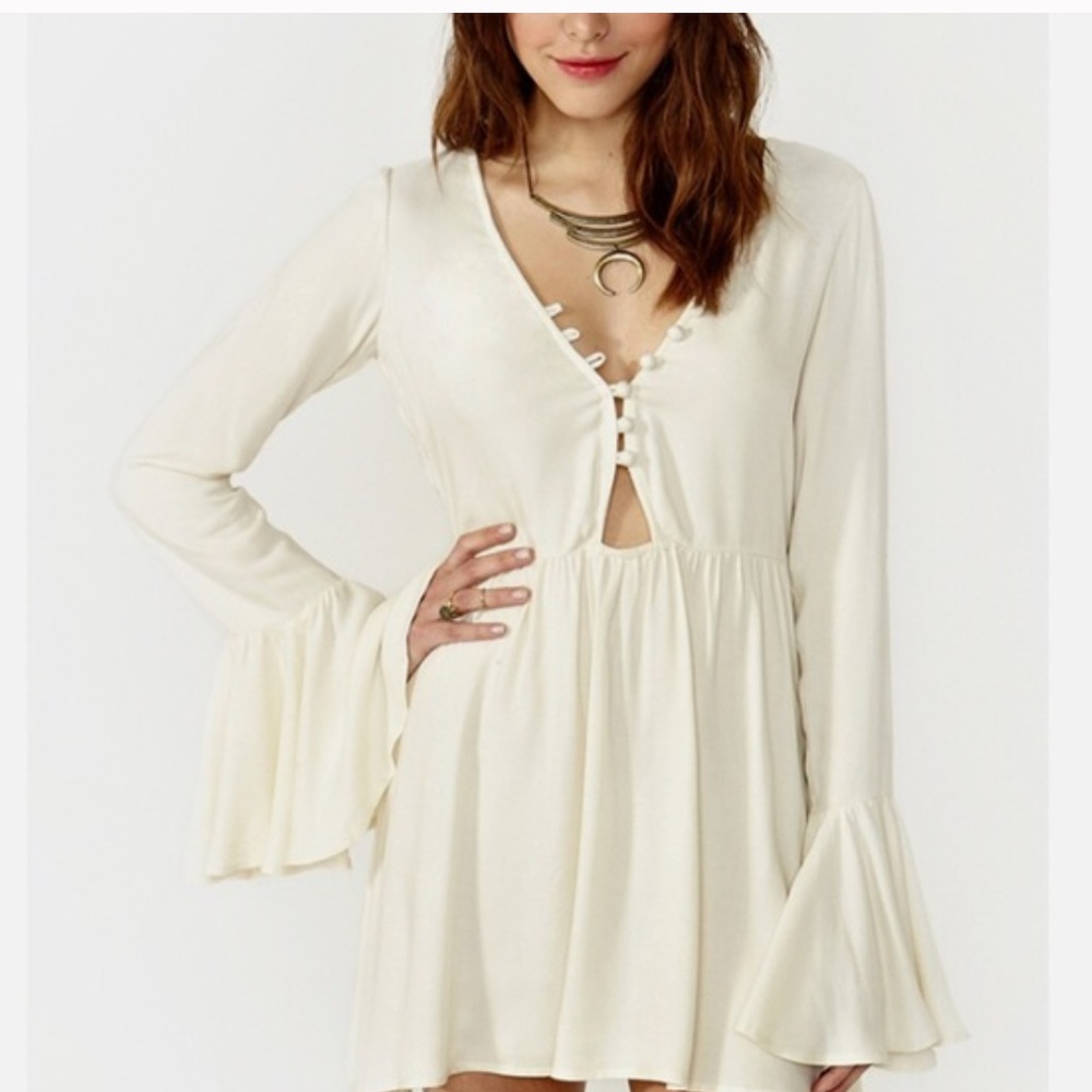 For Love and Lemons -Lotus Bell Sleeve Dress